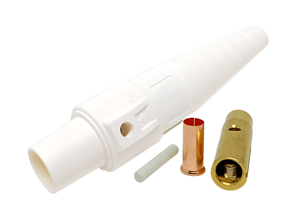 Conector Camlock Linha 400A Branco Fêmea